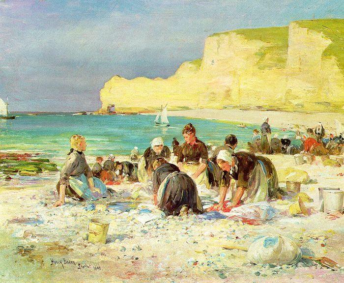 Henry Bacon Etretat, oil painting picture